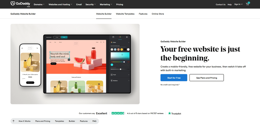godaddy-web-builder-free