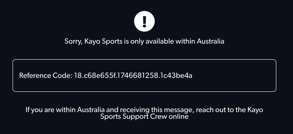 kayo-sports-error-message