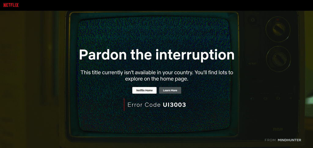 Netflix error code new