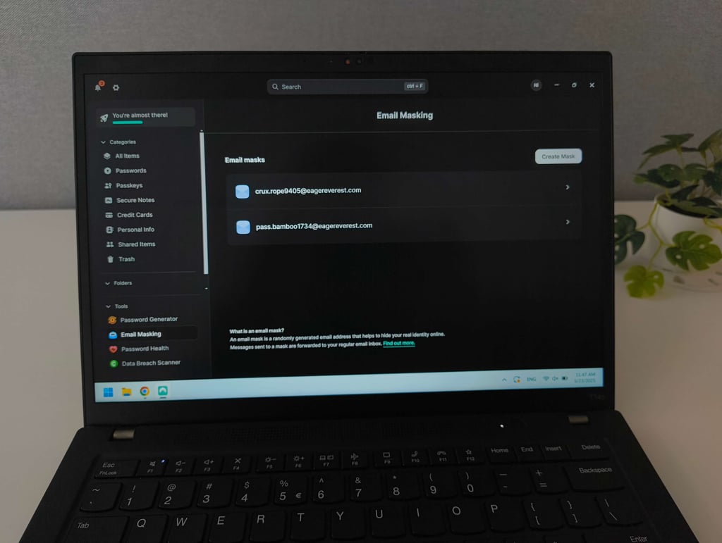 nordpass-email-masking-laptop