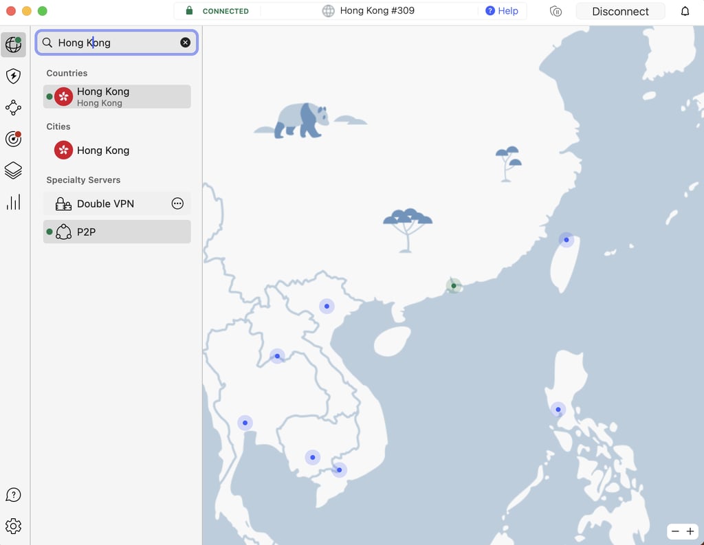 nordvpn china server