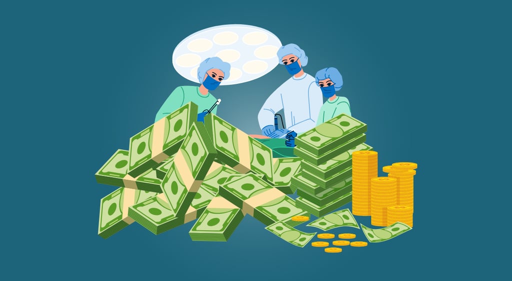 Partner content surgeons and money