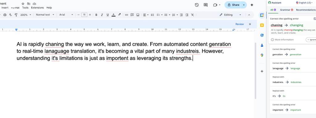 quillbot grammar fixes