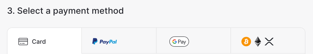 nordvpn select a payment method