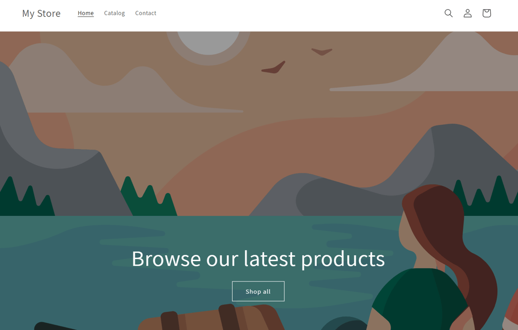 shopify powered online shop