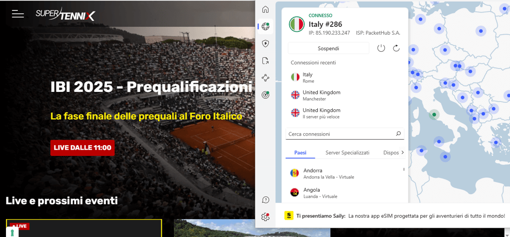 streaming italian open with vpn supporting image