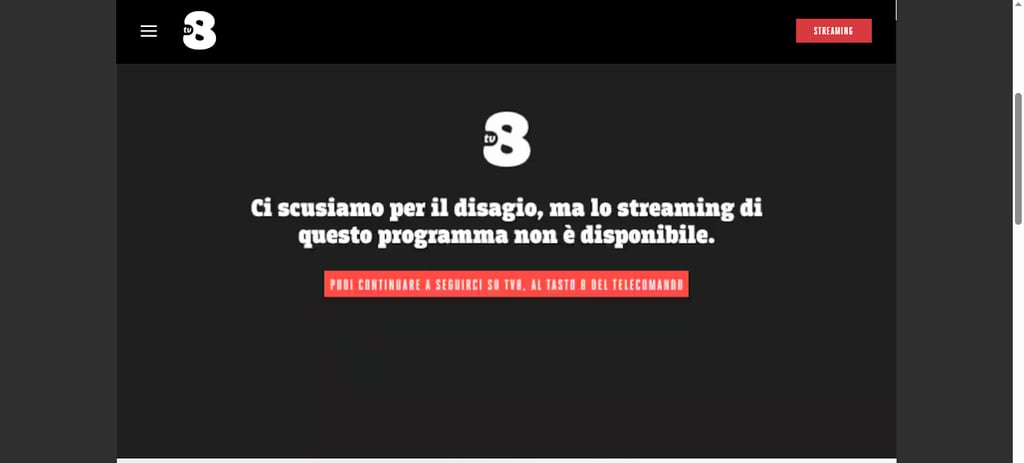 tv8 error italian