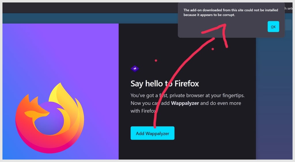 Firefox Wappalyzer