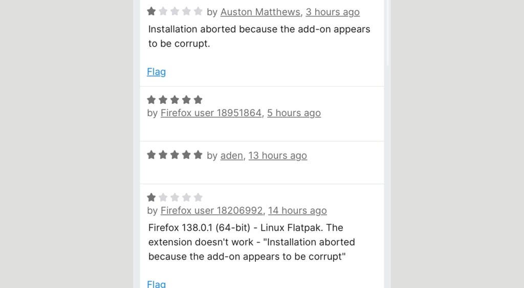 Wappalyzer comments Firefox