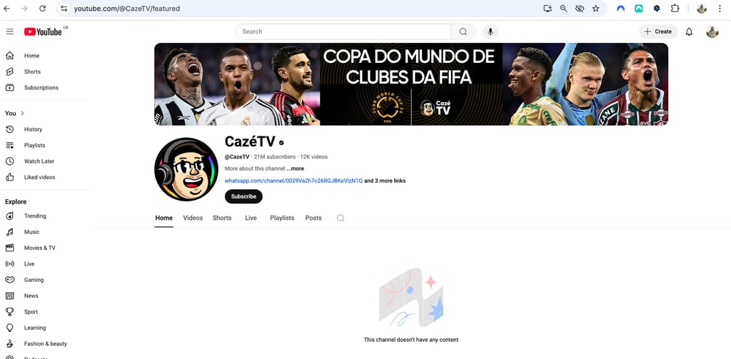 CazéTV geoblocked