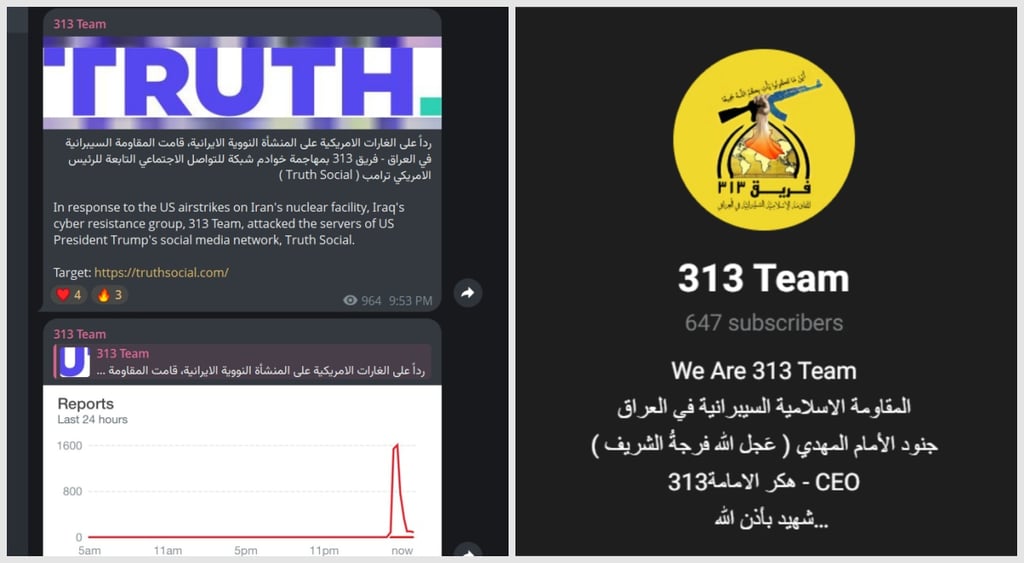311 Team pro-Iran hackers attack Truth Social