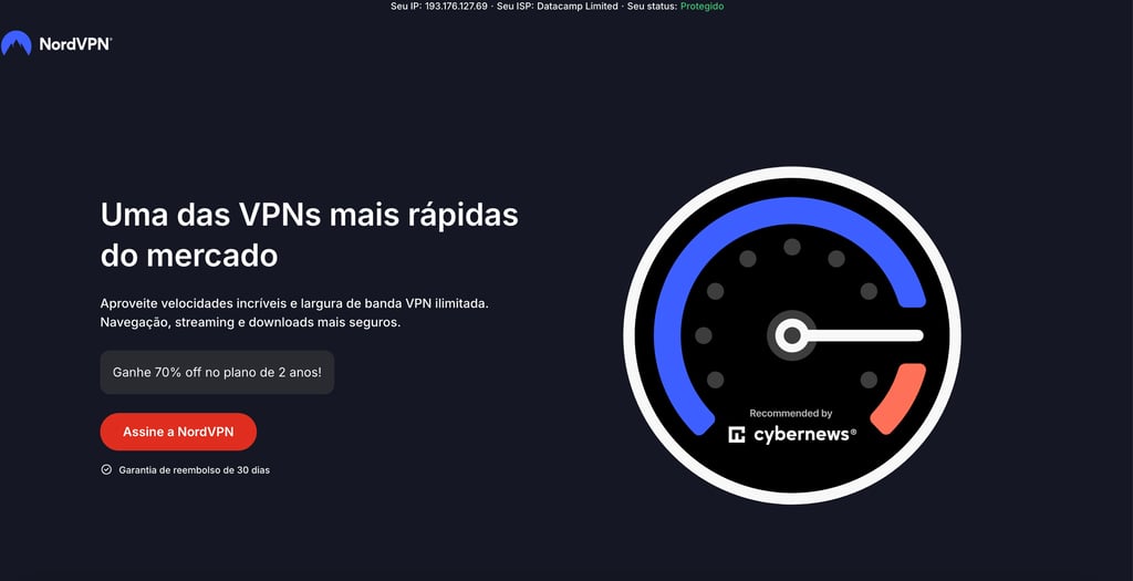 NordVPN landing page new (with Cybernews link) BR