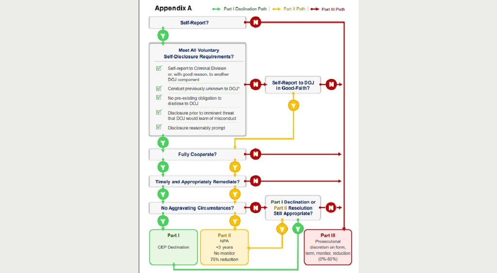 Corportae Enforcement Policy self-reporting cycle