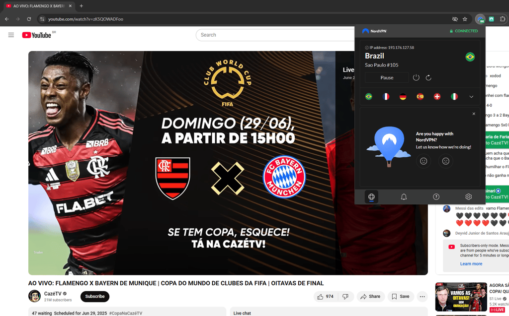 Flamengo Bayern Copa de Mundo da FIFA 2025 assistir