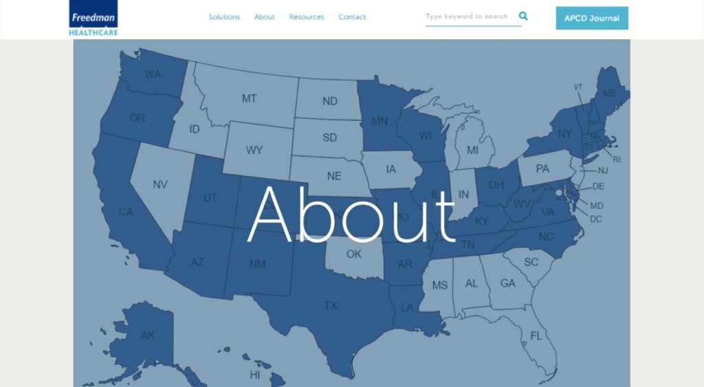 Freedman Healthcare state map