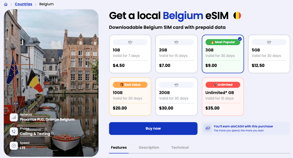 alosim local plans for belgium