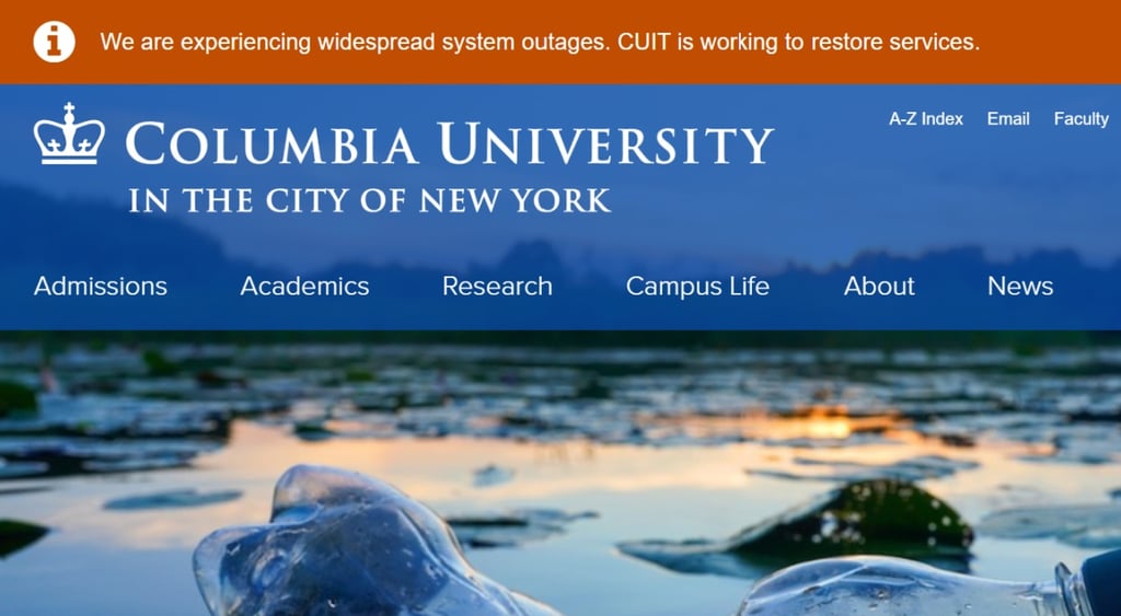 Columbia University hacked