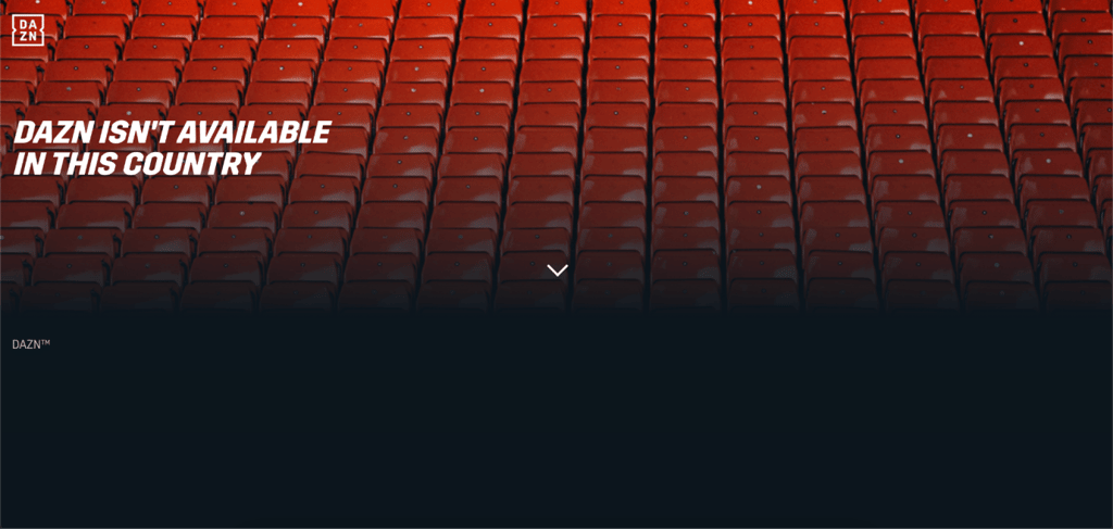 dazn not available in this country