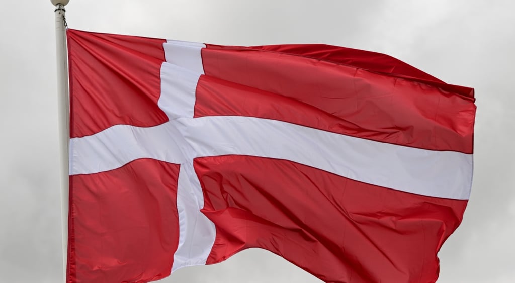 The Danish flag.