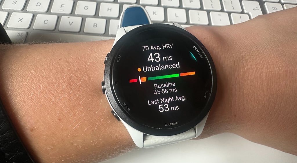 Garmin watch HRV