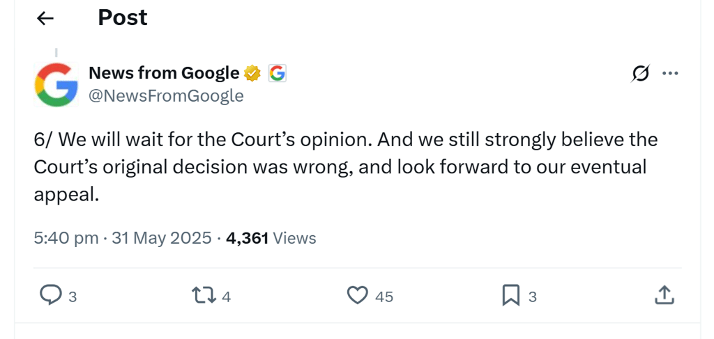 Google antitrust X