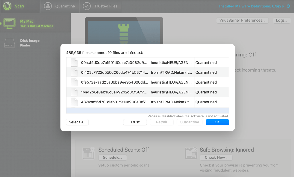 Intego planted ransomware samples