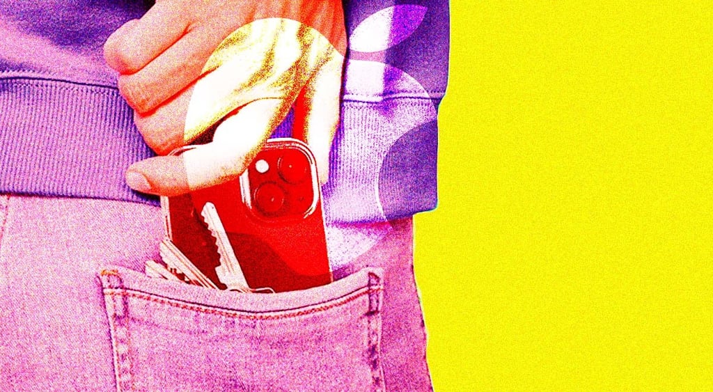 iPhone in a pocket