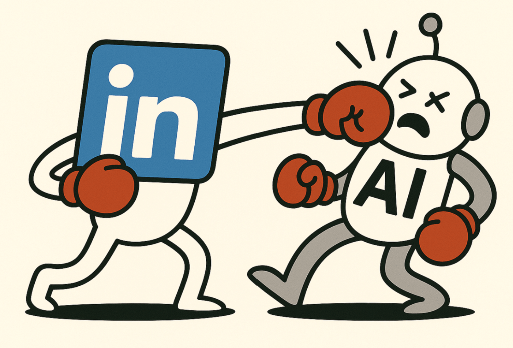 LinkedIn fighting AI bot