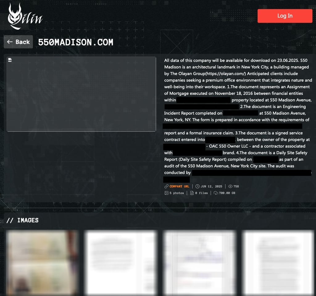 550 Madison hacker attack leaks passport
