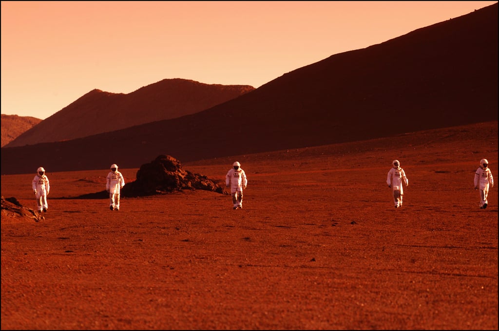 Astronauts on Mars (depicted)