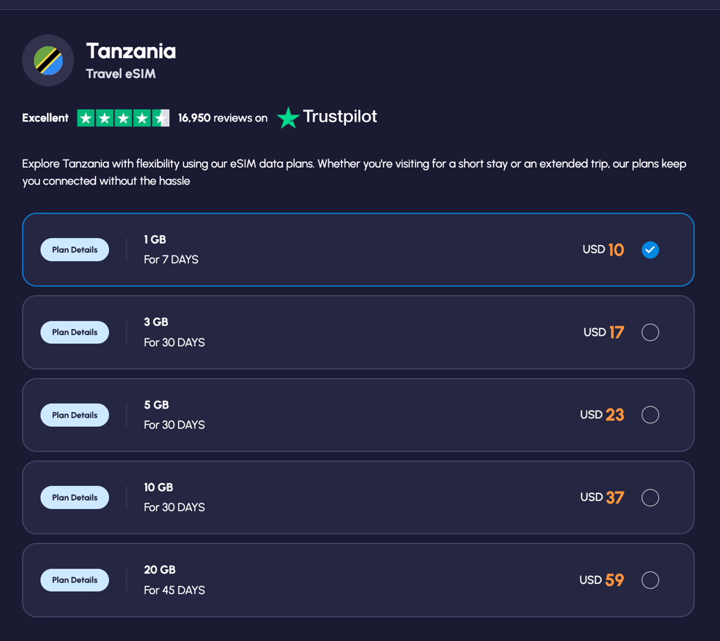 nomad tanzania plans