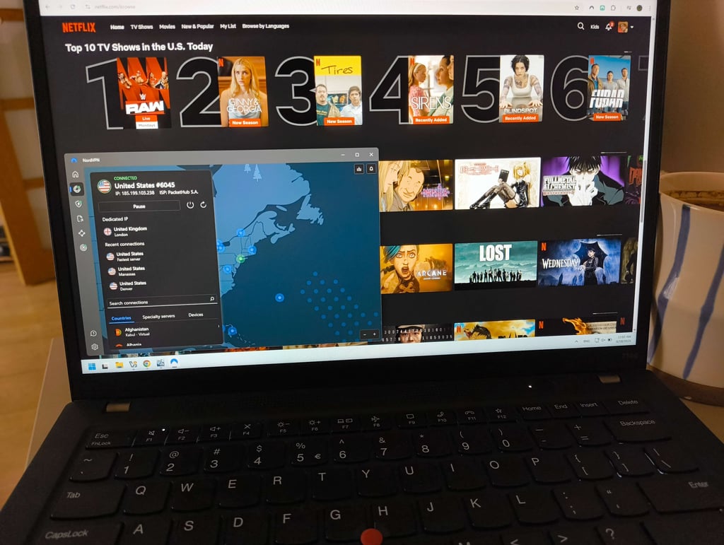Streaming Netflix with NordVPN