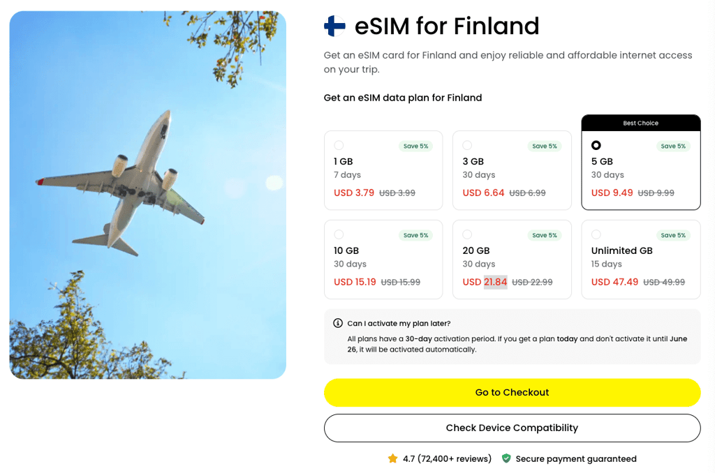 Saily Finland plans June 2025
