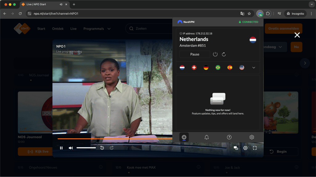 streaming pinkpop with nordvpn
