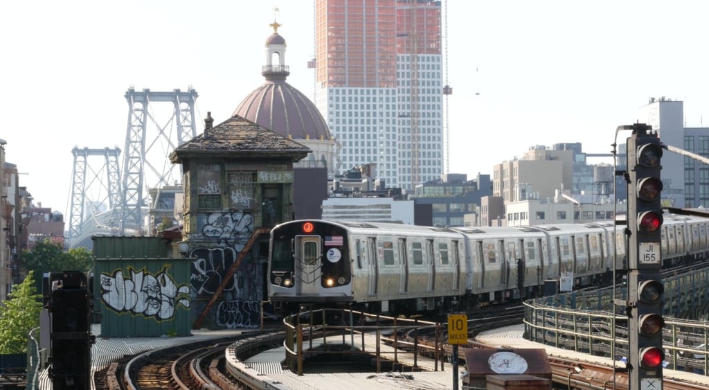 subway brooklyn skyline