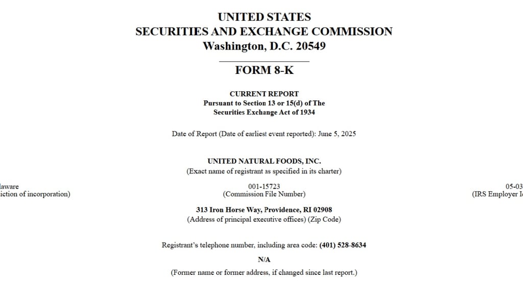 UNFI SEC filing