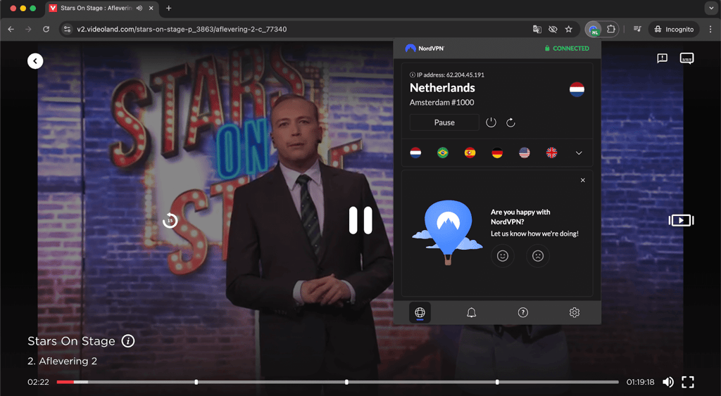 videoland with nordvpn