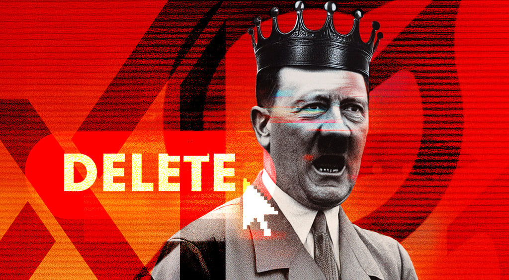 Delete button; Adolf Hitler; Grok