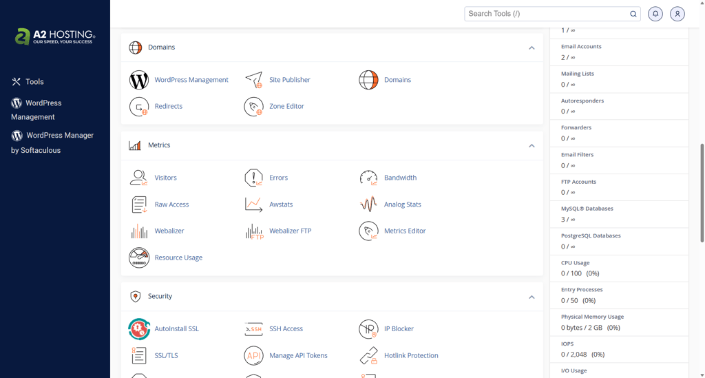 hosting.com cpanel