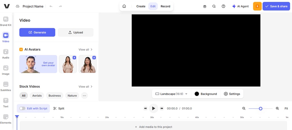 Veed.io interface