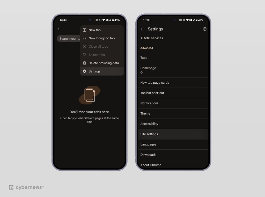 Android Chrome cookies
