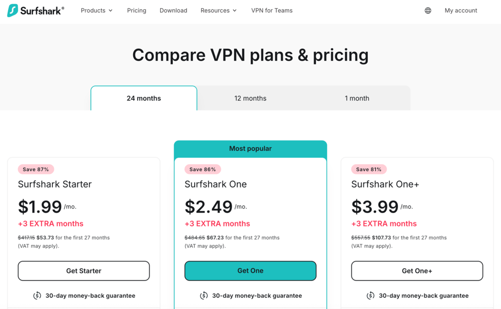 Choose your plan and subscription period