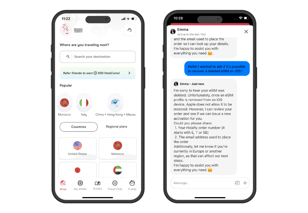 Using Holafly eSIM in Italy