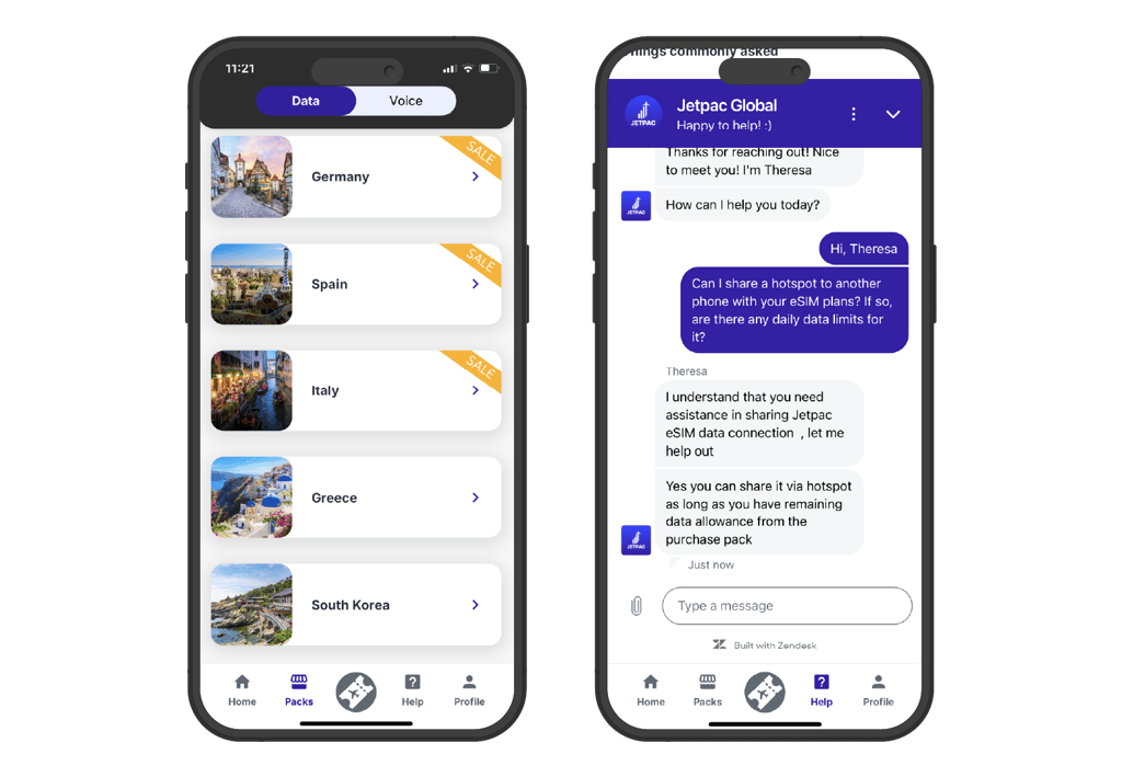 Using Jetpac eSIM in Italy