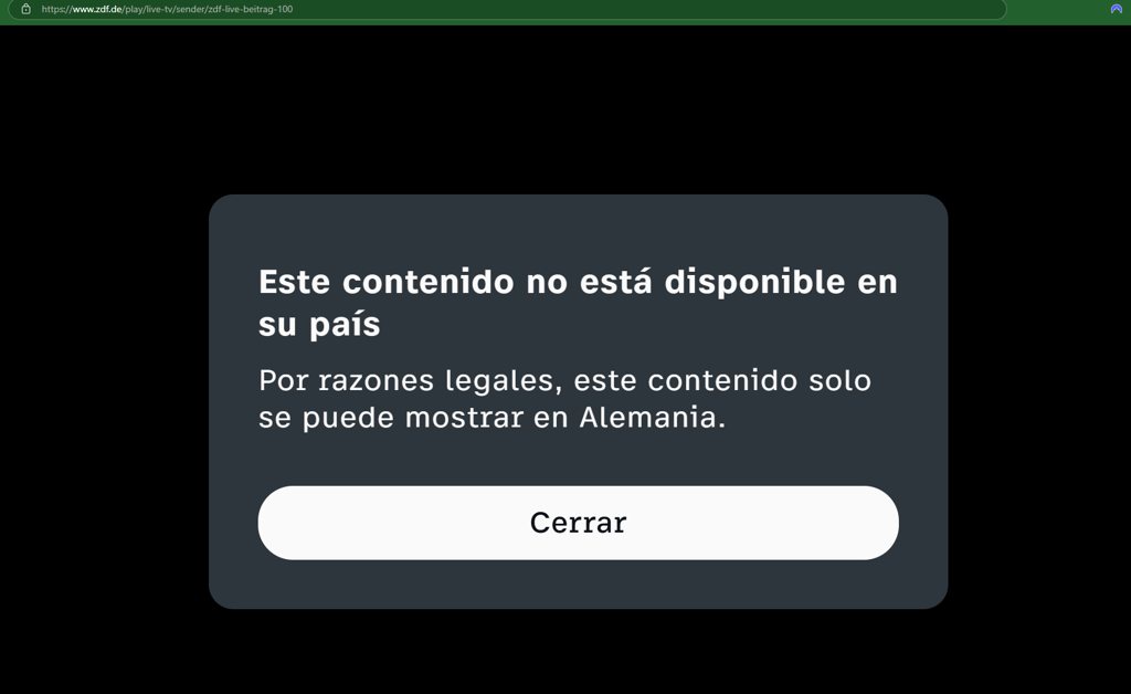 German tv error in Spain