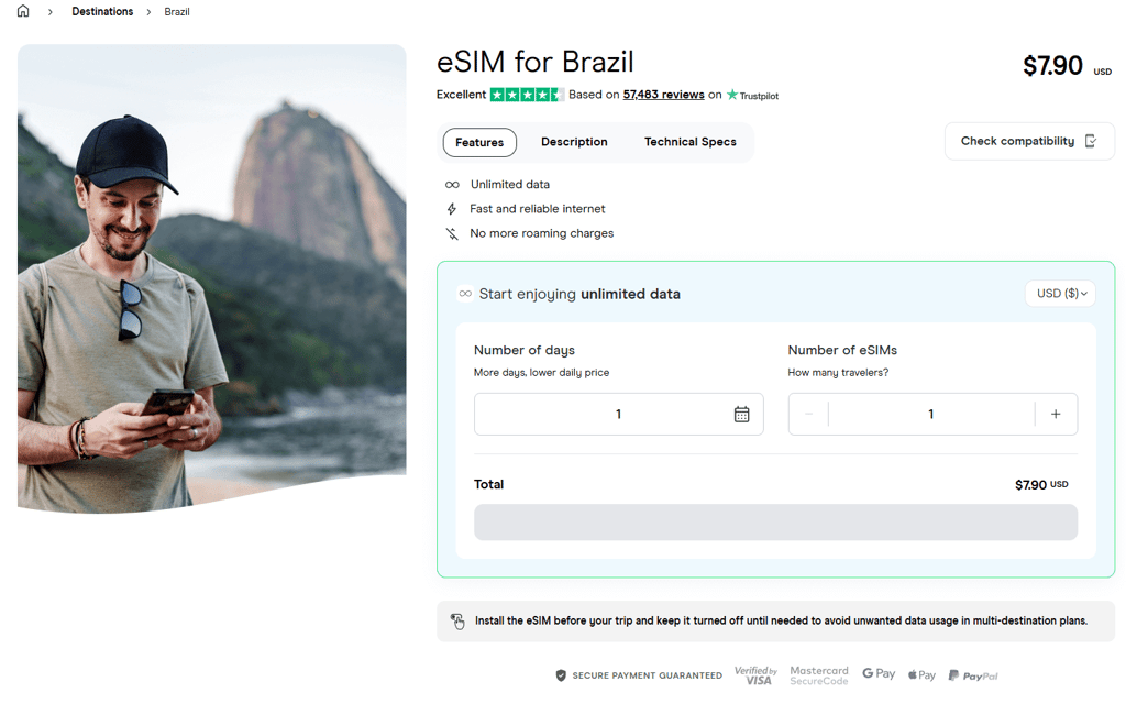 Holafly Brazil plans