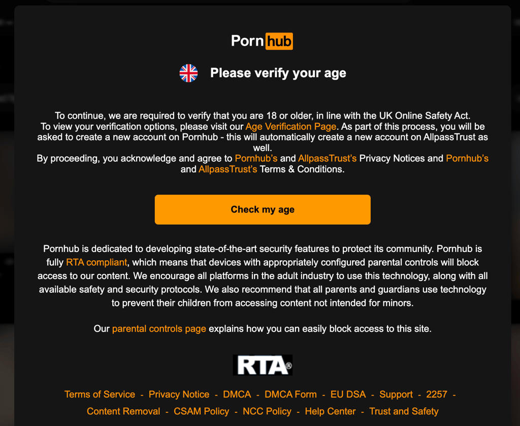 pornhub uk age verification