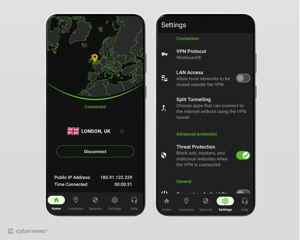 IPVanish interface android