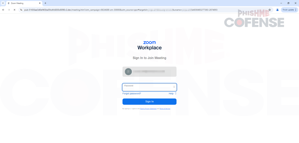 fake zoom call phishing