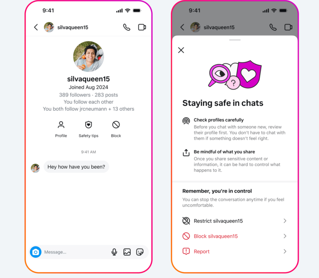 Instagram children protection